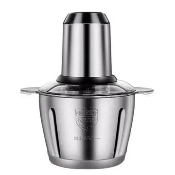 1pc Electric Stainless Steel Meat Grinder & Garlic Press Multifunctional  Food Processor 2l For Household Use