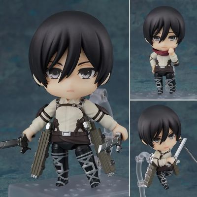 ผ่าพิภพไททันโจมตี Mikasa Ackerman ภาคจบ #2001 PVC ตุ๊กตาขยับแขนขาได้ไม่มีกล่อง