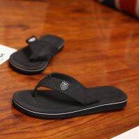 Summer Simple Men PU Leather Flip Flop Shoes Cool Soft Lightweight Indoor
