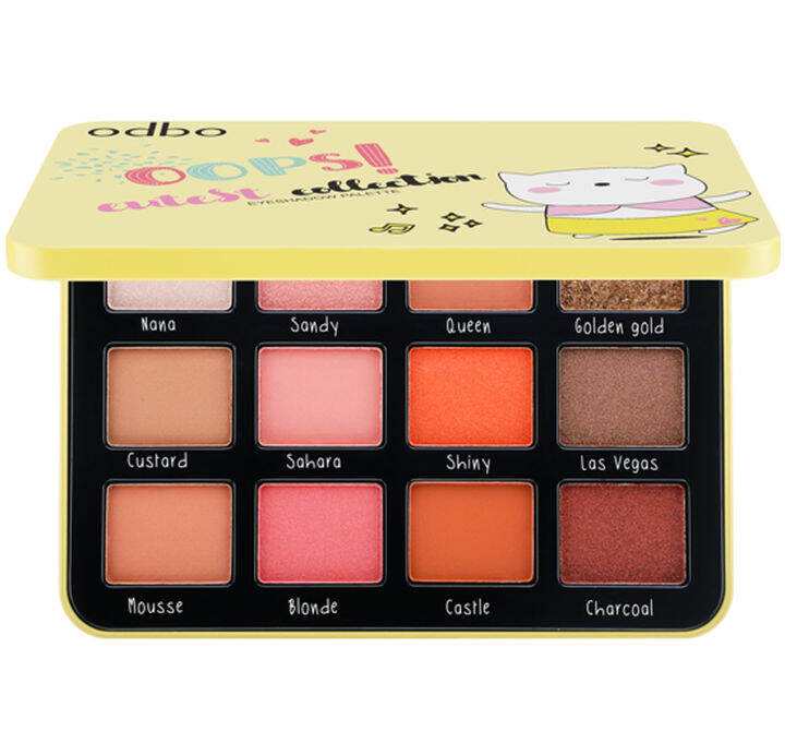 odbo-oops-cutest-collection-eyeshadow-palette-od212-โอดีบีโอ-อุ๊ปส์-คิวท์เตทส์-คอลเลคชั่นอายแชโดว์พาเลท