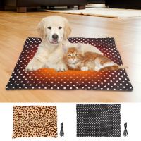 【LZ】 Pet Heating Pad Dog Cat Puppy Electric Warm Mat Bed USB Indoor Dog Temperature Three-speed Adjustable Heating Mat