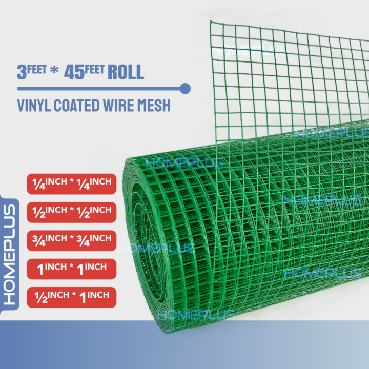 PVC Coated Green Wire Mesh Netting Dawai Pagar Jaring Hijau Gulung | Lazada