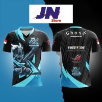 2023 Customized Fashion New  FIRE T-Shirt JERSEY FIRE FF PUBG AOV GAME ( NICKNAME)，Contact the seller for personalized customization