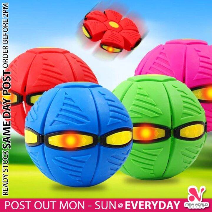 𝗜𝗡𝗦𝗧𝗔𝗡𝗧 𝗧𝗥𝗔𝗡𝗦𝗙𝗢𝗥𝗠 》LED Magic UFO Flying Saucer Ball Transforming Disc