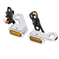 2PCS Motorcycle Mini LED Lamp Turn Signal Amber Light 12V 3W for Harley Sportster 2004-2021