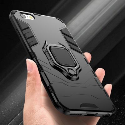 「Enjoy electronic」 Armor Phone Case For iPhone 7 8 5 6 s Plus X XR XS MAX Shockproof Combo Ring Holder Case For Samsung S8 S9 S10 Plus Note10 9 A50