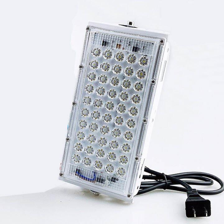 แผงไฟอเนกประสงค์-แสงขาว-ไฟส่องทางสปอร์ตไลท์-50led-spotlightแผงหลอดไฟติดถนน-ไฟนอกอาคารแบบเสียบไฟบ้าน-กันน้ำ-ทนทาน-แสงมาก-ไฟขายของ-ไฟส่องทาง