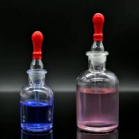 ：{—— 1Pcs/Lot Transparent /Brown  Dropper Bottle Dropper Bottle Gropping Glass Laboratory Drop 30/60/125Ml