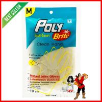 ถุงมือยางอนามัย POLY-BRITE EXTRA THIN SIZE M สีขาวLATEX GLOVES POLY-BRITE EXTRA THIN SIZE M WHITE **ด่วน สินค้าเหลือไม่เยอะ**