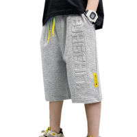 Kids 3D Letter Print Summer Shorts for Teen Boys Casual Cotton Knee-Length Trousers Baby Elegant Short Pants 5 6 7 9 11 13 14 T