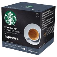 Starbucks Espresso Roast and Ground Coffee Dolce Gusto 5.5g x 12 Capsule 66g สตาร์บัคส์ เอสเพรสโซ โรสต์ กาแฟแท้คั่วบด