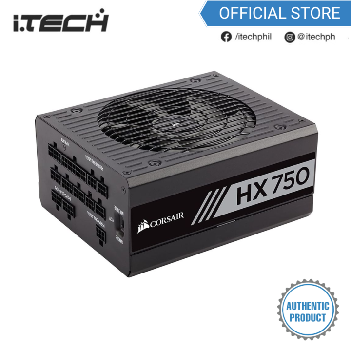 Corsair HX750 - 750 Watt 80 Plus Platinum Certified Fully Modular Power ...