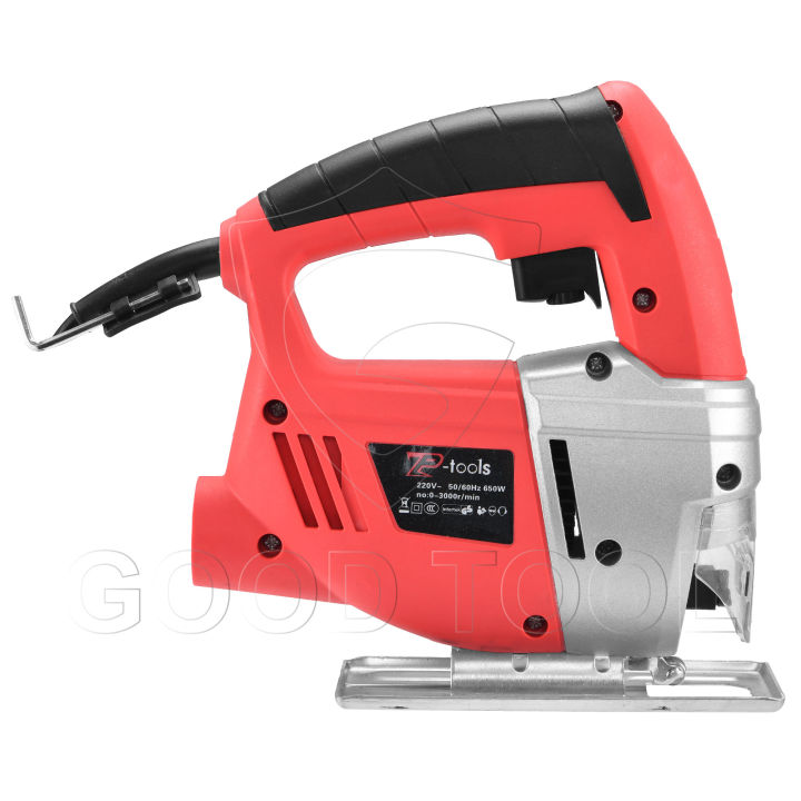 tp-tools-จิ๊กซอว์ตัดไม้-เลื่อยจิ๊กซอ-650w-จิกซอว์ไฟฟ้า-เลื่อย-เลื่อยฉลุ-เลื่อยฉลุจิ๊กซอว์-jig-saw-แถมฟรี-ใบเลื่อย-5-ใบ