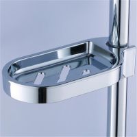 ✹ Silver Soap Dish Shower Rail Slide Soap Plates Adjustable Sprinkler Holder Bathroom Soap Holder For Bathroom New Soap Box
