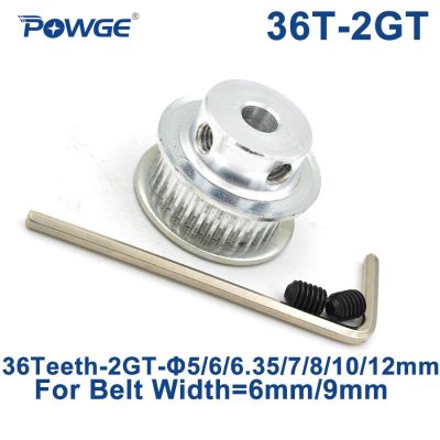 Powge Gt 36ฟัน2gt จังหวะรอก5/6/6.35/7/8/10มม. สำหรับ Gt2เปิด Synchronous Belt Width 6/9Mm ฟันเฟืองทั้งหมด36ฟัน36 T
