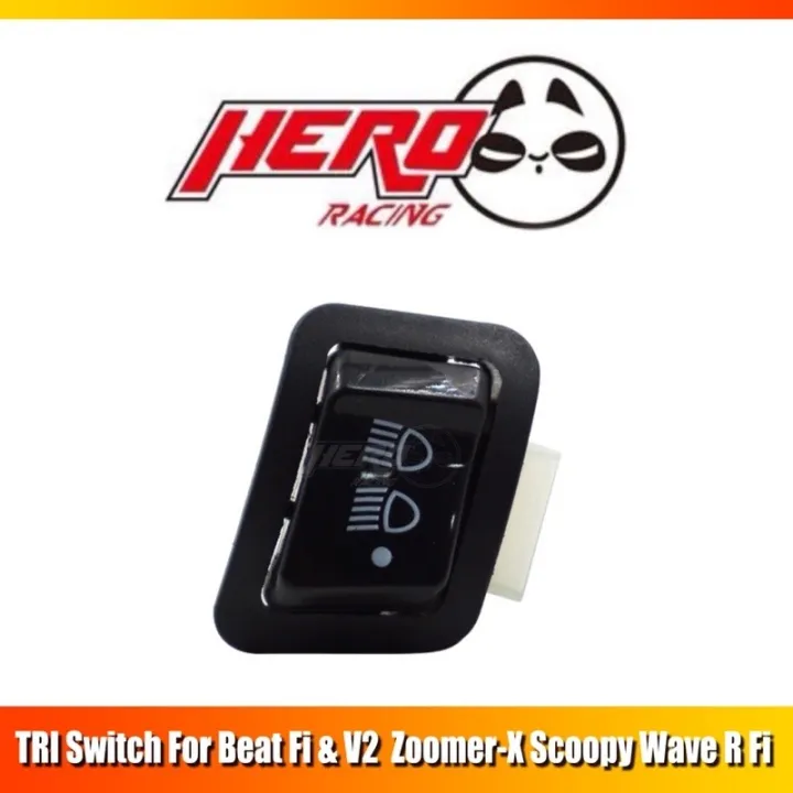 TRI Switch For Honda Beat Fi V2 ZoomerX Scoopy Wave R Fi 3 Way Switch