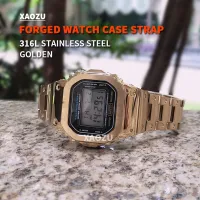 XAOZU DW5600 Metal Strap Bezel 316 Steel Case Metal Strap G5600E GWB5600 GWM5600 GB5600 GWM5610 GLX5600 Watch Band With Tools Straps