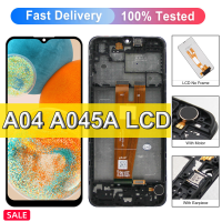 6.5 ต้นฉบับสำหรับ Samsung Galaxy A04 A045 A045F จอแสดงผล LCD พร้อมชิ้นส่วนทดแทนการกำหนดตำแหน่งสัมผัสขอบจอ