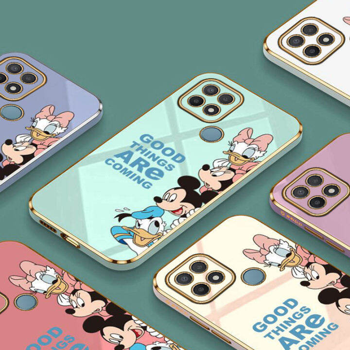 jiefie-การ์ตูน-mickey-mouse-สำหรับ-oppo-a15-a15s-a5-2020-a9-2020-a16-a12-a5s-a3s-a7-a16k-a12e-a31-a83น่ารัก-mini-daisy-โครเมี่ยมเคสโทรศัพท์-tpu