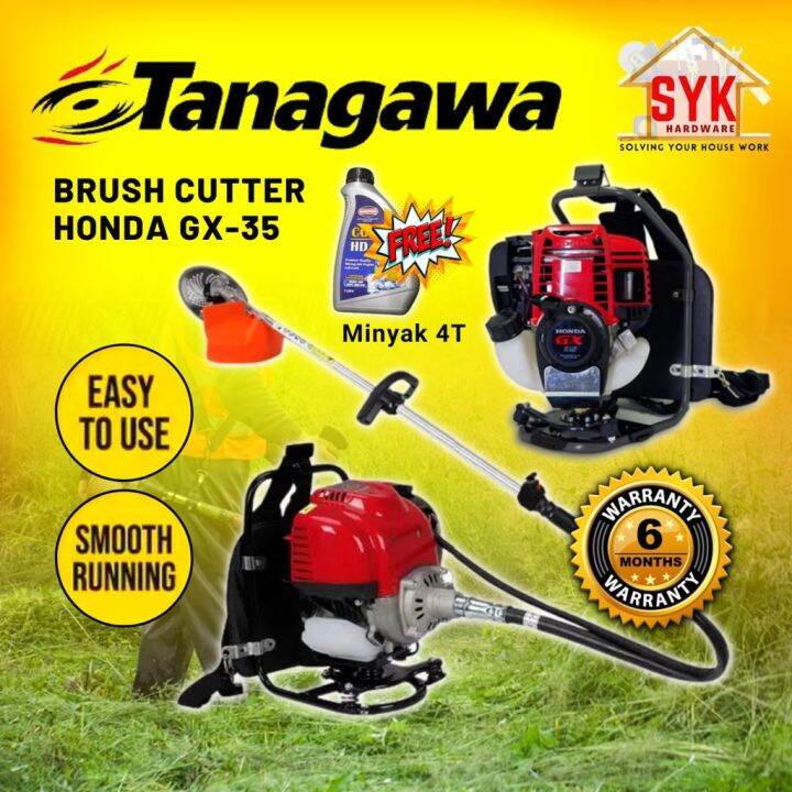 Syk Tanagawa Original Honda Gx35 4 Stroke Backpack Brush Cutter Grass 