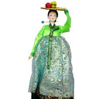 traditional Korean Resin Doll 30CM Exquisite Hanbok Dolls For Home Decoration Korean Folk Doll Statuette Dolls Art Crafts ZL234