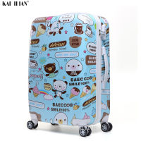 20 kids Cartoon rolling luggage ABS+PC 26 inch big bag Trolley suitcase on wheels Cabin luggage Students carry on suitcase