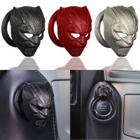 【CW】 Super Hero Car Engine Ignition Start Stop Button Replacement Start Stop Trim Metal Protector for Panther Car Interior Accessory