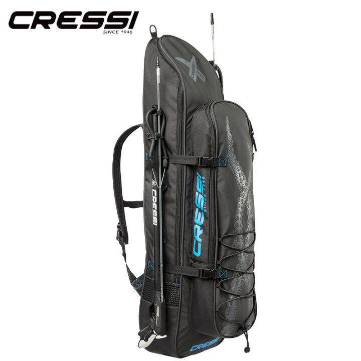 Cressi Piovra Freediving Long Fins Bag Flipper Backpack Dive Equipment