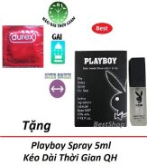 Combo 1 Chiếc bao cao su Durex tặng 1 chai xịt Playboy