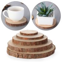 Natural Wood Coasters Cup Pad Tea Coffee Mug Mat Drinks Holder Table Mat Wooden Coasters DIY Crafts Home Kitchen Dinner Plate