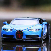 2023 โมเดลรถสปอร์ต Bugatti 1:32 ซูเปอร์คาร์อัลลอยโมเดลรถจำลองเสียงและแสง