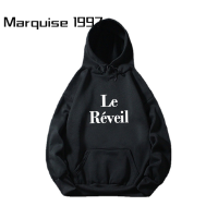 Marquise1997 เสื้อฮู้ด เสื้อแขนยาวอบอุ่น หลวมและสบาย ทันสมัย สไตล์ สบายๆ สบาย WWY2391BH0 38Z230919