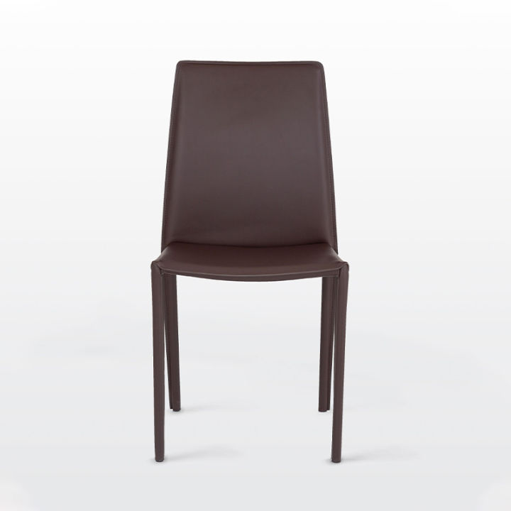 modernform-เก้าอี้-รุ่น-netto-หนังแข็งสีนํ้าตาลเข้ม