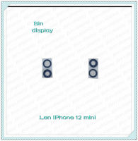 "Lens ip 12 mini  อะไหล่เลนกล้อง กระจกเลนส์กล้อง กระจกกล้องหลัง Camera Lens (ได้1ชิ้น) อะไหล่มือถือ Bin Display"