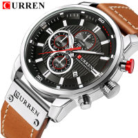 Fashion nd CURREN Watch For Mens Luxury og Digital Leather Quartz Men Watches Casual Waterproof Sport Male Clock relogio