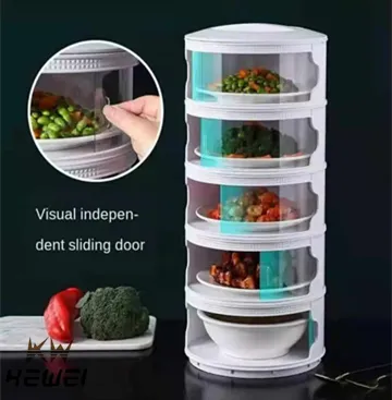 5 Layers Stackable Food Storage Box Dustproof Kitchen Leftover Food  Container