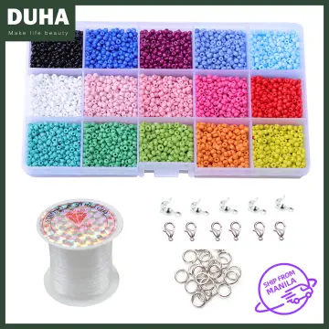 12000pcs Glass Seed Beads For Jewelry Making Kit 24 Colors Loose Stones Tiny  Beads Set For Bracelets Necklace Earrings Diy Art Craft