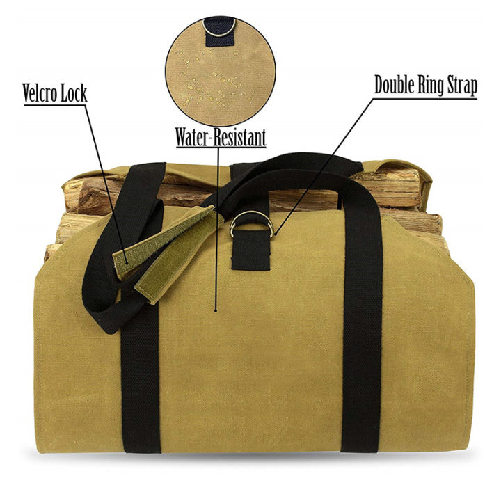 laogeliang-กระเป๋าเก็บฟืนผ้าใบใส่ไม้แค้มปิ้งกลางแจ้งกระเป๋าไม้ซุงกระเป๋าทรงโท้ทใช้ในบ้านอุปกรณ์เตาผิง