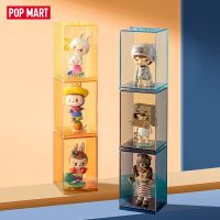 ♂☫◆ P POPMART POPMART POP ชุดกล่องโชว์ โมเดลตุ๊กตาฟิกเกอร์ ปริศนา สีพื้น