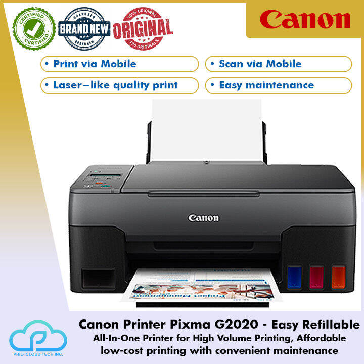 Canon Pixma G2020 All In One Ink Tank Printer A4, Ink Efficient Print ...