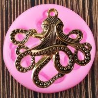 Sea Animals Octopus Silicone Mold Chocolate Candy Polymer Clay Mold DIY Cake Baking Cupcake Topper Fondant Cake Decorating Tools Bread  Cake Cookie Ac