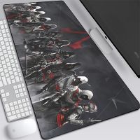 เกมเย็น Assassin Creed Mouse Pad Gamer ล็อคขอบยางแผ่นรองเมาส์ 70x30 ซม