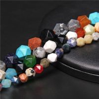 Natural Multicolor Stone Beads Faceted Crystal Quartzs Beaded Loose Spacer Agat Bead For DIY Bracelet Necklace Accessories 15 Exterior Mirrors