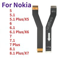 สำหรับ Nokia 2 2.1 3 3.1บวก5 5.1 6 6.1 7 7.1 8 X5เมนบอร์ดเมนบอร์ดเมนบอร์ดเมนบอร์ด X7 X6บอร์ดเชื่อมต่อเมนบอร์ดสายเคเบิลงอได้