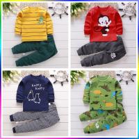 Kids Pajamas Boys Cotton Children Sleepwear Clothing Kids Clothes Sleep wear Suit ​Long Sleeve Baby Pajamas Set