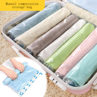 Clothes Compression Storage Bags Hand Rolling Clothing Plastic Vacuum Packing Sacks Travel Luggage Suitcase Space Saver Bags