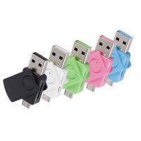 Topdigit Topdigit YiFang เครื่องอ่านการ์ด USB ล่าสุด USB ไมโครยูเอสบีเชื่อมต่อทุกที่บัตร TF OTG เครื่องอ่านการ์ดอะแดปเตอร์สำหรับตัวอ่าน