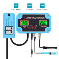 Yieryi 3In1 PH-2825 PH ความเค็มอุณหภูมิคุณภาพน้ำ Tester Monitor Digital PH Controller Meter สำหรับสระว่ายน้ำ,น้ำดื่ม,พิพิธภัณฑ์สัตว์น้ำ