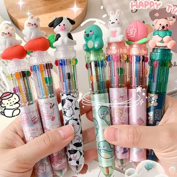 6pcs Milk Cow Gel Pen, 0.5mm Gel Pen, Writing Pen, Cute, Lovely Cow Pen,  Kids Gift Pen, Student Writing Pen, Stationery Gift, School Supply 