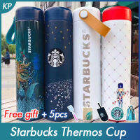 ฟรีของขวัญ5Pcs 2020 Starbuckแก้วมัคทัมเบลอแก้วกาแฟเชือก473Ml,304สแตนเลสกระบอกน้ำเก็บความร้อนไม้คริสต์มาสMermaidวันเกิดของขวัญเด็กFriend Girl